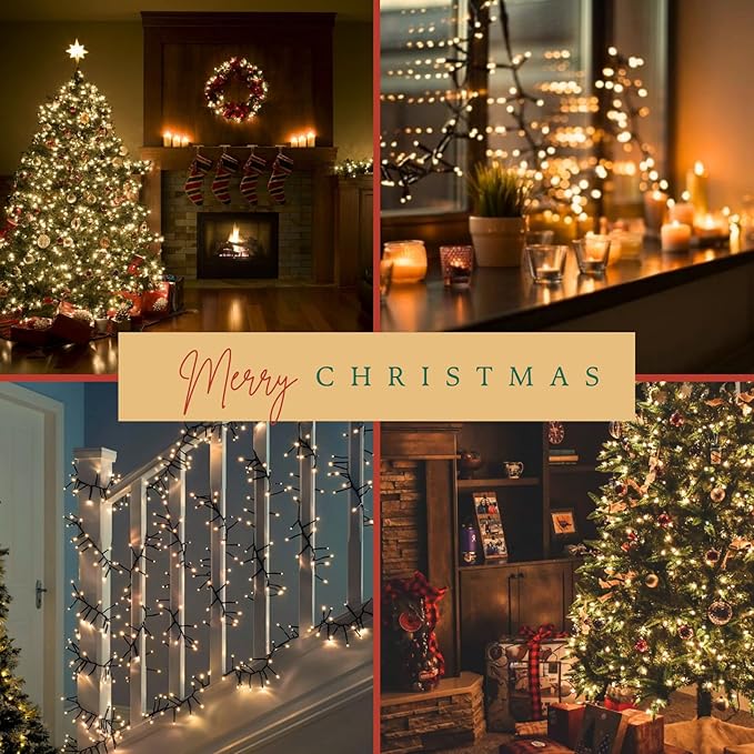 2-Pack Total 164FT 400LED Connectable Christmas Lights Outdoor, Christmas - Image 2