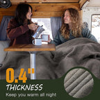 REDCAMP Wool Blanket, Warm and Thick Wool Camping Blanket- Great - Image 8