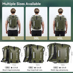 MARCHWAY Roll Top Waterproof Backpack, Floating Dry Bag 20L/30L/45L - Image 5