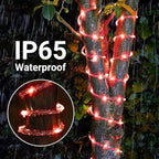 Solar Rope Lights, 33ft 100LED Solar String Lights, 8 Modes Waterproof Solar - Image 5