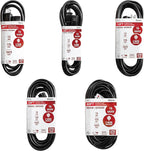 25 Ft Black Extension Cord 3 Prong, Weather-Resistant 16/3 SJTW, 1625 Watt - Image 8