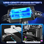 Rechargeable Headlamp 2 Pack, 3500 Lumens Bright Headlight - Image 5