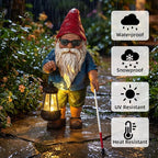 Garden Gnome Outdoor Statue -10.2 inches Outdoor Decor - Image 4