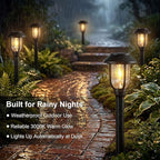Solar Pathway Lights Outdoor 8 Pack, Warm White Solar Path Lights, Waterproof - Image 2