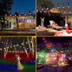 35FT Solar String Lights Outdoor, 11 Shatterproof LED Edison Bulbs, Dimmable - Image 7