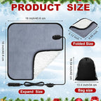 Tuanse 16 x 16 Inches Car Electric Blanket 12 Volt Heated Car Blanket - Image 2