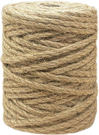 Vanhench Jute Rope 5MM 106 ft 6Ply Twisted Heavy Duty and Thick Twine Rope Bulk by Vanhench