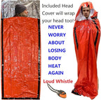 Emergency Sleeping Bags 2 Pack | Portable Emergency Blanket Survival Gear - Image 4