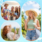Rossesay 48 Pcs Mini Portable Fan Bulk Cute Handheld Lightweight Small Little - Image 6