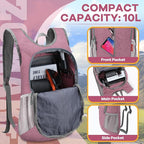 ZOMAKE 10L Ultra Lightweight Packable Backpack, Small Daypack Light Foldable - Image 3