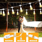 SUFEIMAS 100FT White Outdoor String Lights, IP65 Waterproof 30+2 Plastic LED - Image 7