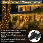 2 Pack 100 LED Connectable String Lights Indoor Outdoor, 33FT Clear Wire - Image 4
