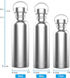 TRIPLE TREE 26 OZ Uninsulated Single Walled Stainless Steel Sports Water Bottle - Image 6