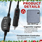 Tuanse 16 x 16 Inches Car Electric Blanket 12 Volt Heated Car Blanket - Image 4