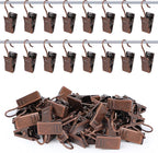 JANYUN 120 Pack Clip Hook Set Stainless Curtain Clips - Image 3