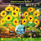 GARPAR Solar Garden Lights Outdoor, Upgraded 3 Pack - Image 2