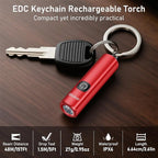 Blukar Rechargeable EDC Flashlight, Mini Keychain Flash Light - Image 2