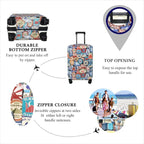 Explore Land Travel Luggage Cover Suitcase Protector Fits 18-22 Inch Case - Image 3