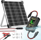 SUNAPEX 12V Solar Battery Charger: 25W Waterproof Solar Panel Kit- Aluminum by SUNAPEX-PASSINGTHEJOY