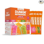 Dunkin’ Refreshers Singles To Go! Powdered Drink Mix, 40 Ct Variety Pack by SINGLESTOGO