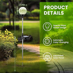 GIGALUMI Solar Garden Lights 6 Pack, Solar Lights Outdoor Decorative Waterproof - Image 6