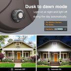 Onforu 70W LED Dusk to Dawn Flood Lights, 7000LM Brown Exterior Security - Image 3