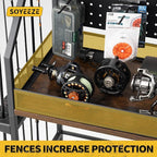 SOYEEZE Fishing Rod Holders for Garage, 3-Tier Fishing Pole Rack - Image 3