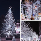 Solar Christmas String Lights Outdoor Waterproof 2PK 500LED 180FT Twinkle Lights - Image 4