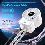 2 Pack Multifunctional Portable Stroller Fan 4 Speed 6600rpm High Speed Usb - Image 4