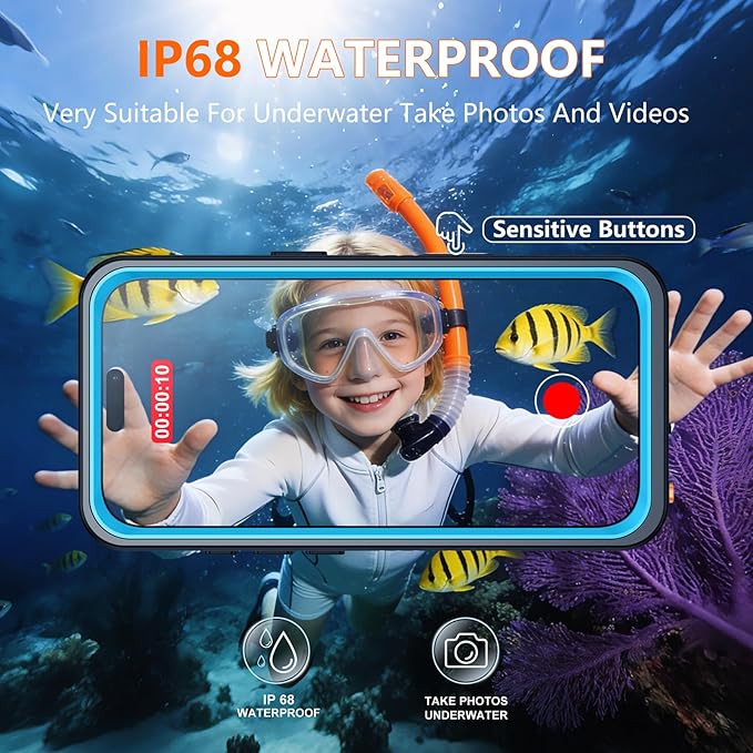 SPIDERCASE for iPhone 17 Pro Case Waterproof, Built-in Lens & Screen Protector - Image 3