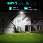 USTELLAR 55W Plug in Motion Sensor Lights Outdoor, Flood Lights Motion Sensor - Image 7