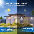 Peasur Solar Lights Outdoor Waterproof, Solar Powered Fence Wall Light - Image 3