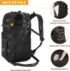 HUNTVP Tactical Backpack for Men 35L Military Backpack MOLLE 1000D Army Daypack - Image 3