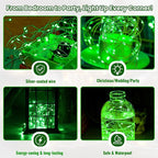 ZSJWL 30 Pack Green Fairy Lights Battery Operated, 7FT 20LED Mini Starry Light - Image 4