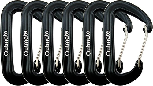 12kN 3.2"x2" Heavy-Duty Carabiner Clips by Outmate