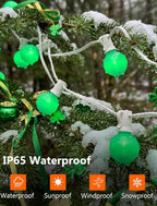 25FT G40 LED Outdoor St. Patrick's Day Green String Lights, St. Patrick's Day - Image 4
