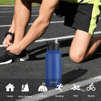 HASLE OUTFITTERS 32 oz Insulated Water Bottle Stainless Steel Double Walled - Image 6