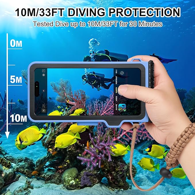 33ft Snorkeling Phone Case, Gen 4 IP68 Waterproof Housing - Image 3