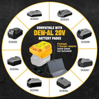 Solar Charger Adapter for Dewalt 20V/60V Battery, Outdoor Work - Image 2