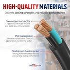 75ft Outdoor/Indoor Extension Cord 10/3 Gauge Ultra Heavy Duty 3 Prong SJTW - Image 4