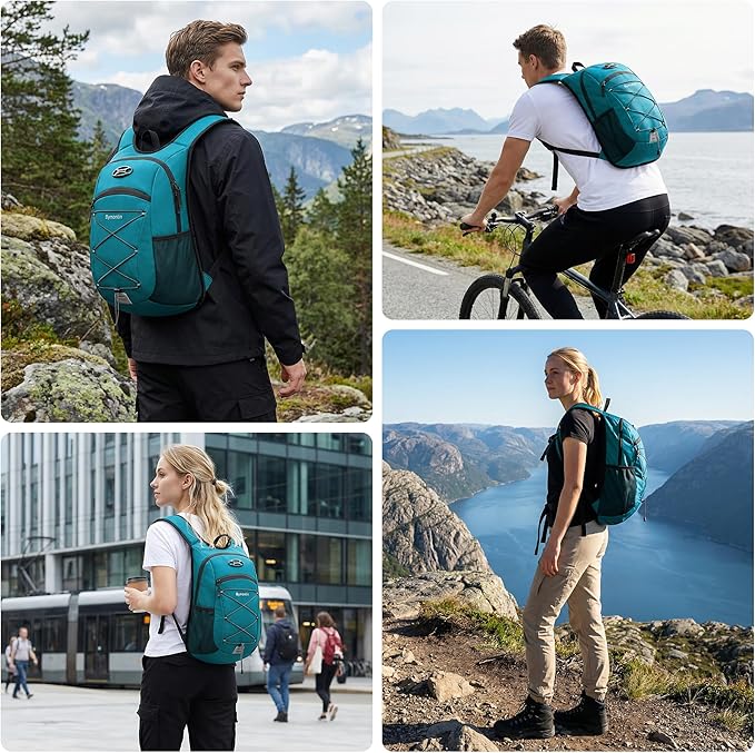 Ultra-Light Soft Daypack 15L/20L, Cushioned Breathable Back Panel Backpack - Image 6