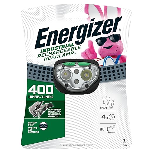 Energizer LED Rechargeable Headlamp Flashlight, 15-Hour Run Time, 400 Lumens - Image 2