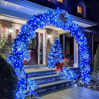 JMEXSUSS 150 LED Blue Christmas Lights Indoor Outdoor, Connectable 59 ft String - Image 3