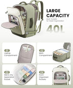 LOVEVOOK Large Travel Backpack for Women, TSA Carry on Backpack for Airplanes - Image 3