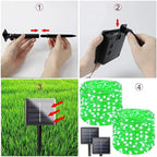 Solar String Lights Outdoor, 2 Pack 80FT 200 LED Solar Halloween Twinkle Lights - Image 6