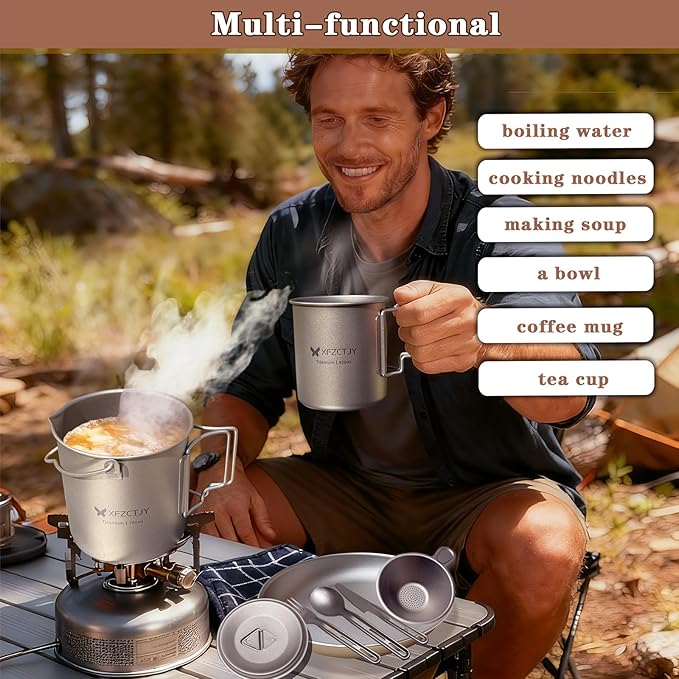420ml Ultralight Titanium Tea Cup Coffee Mug - Image 7