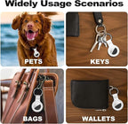Linsaner Case for AirTag 2nd Gen & 1st Gen, Silicone Holder Keychain Key Ring - Image 5