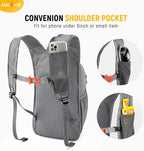 HALOVIE 15L Foldable Hiking Backpack Phone Pocket Lightweight Travel Daypack - Image 2