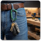 FresKaro 5pcs Nano Carabiner Clips, 8kN 1798lbs, Small Sturdy, Reliable - Image 5