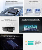 POWOXI Upgraded 7.5W-Solar-Battery-Trickle-Charger-Maintainer-12V Portable - Image 3